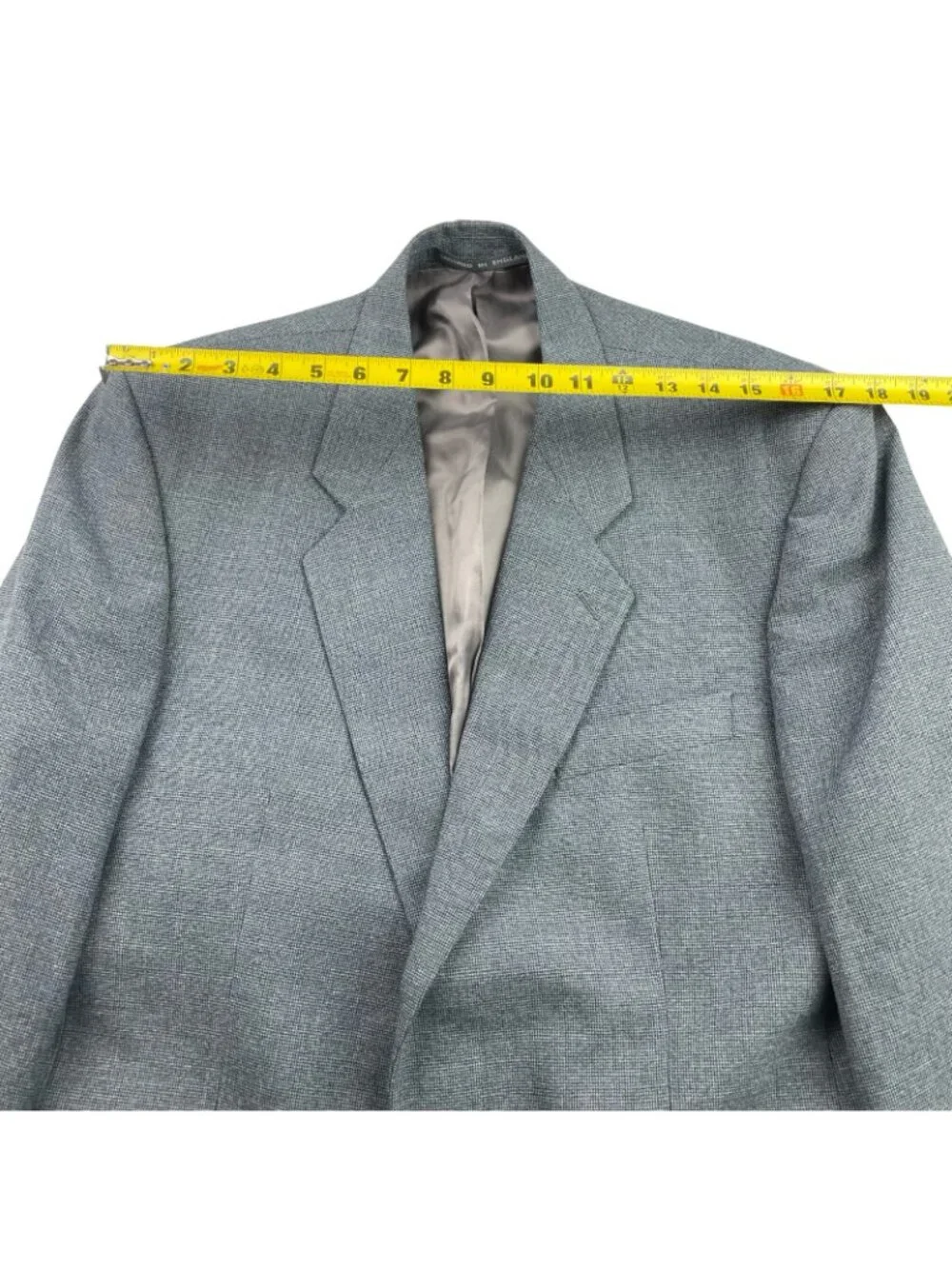 Alexandre London Men's Bespoke Wool Blend 1-Button Blazer Gray • England • 42S